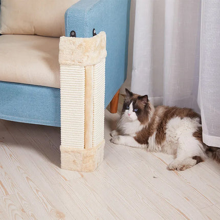 Folding Cat Scratch Board Corner Scratcher Pad Pet Scratching Toy For Indoor Cat