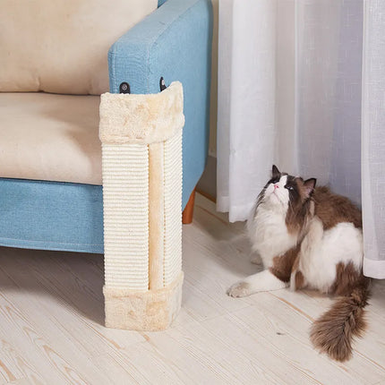 Folding Cat Scratch Board Corner Scratcher Pad Pet Scratching Toy For Indoor Cat