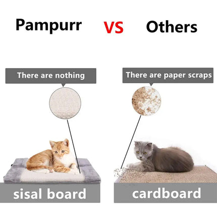 Folding Cat Scratch Board Corner Scratcher Pad Pet Scratching Toy For Indoor Cat