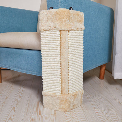 Folding Cat Scratch Board Corner Scratcher Pad Pet Scratching Toy For Indoor Cat