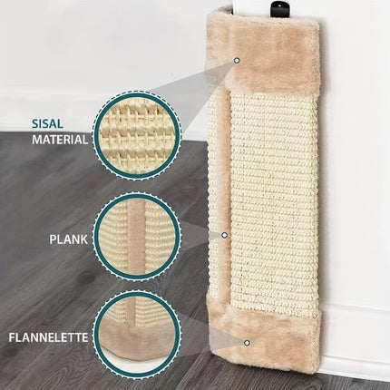 Folding Cat Scratch Board Corner Scratcher Pad Pet Scratching Toy For Indoor Cat