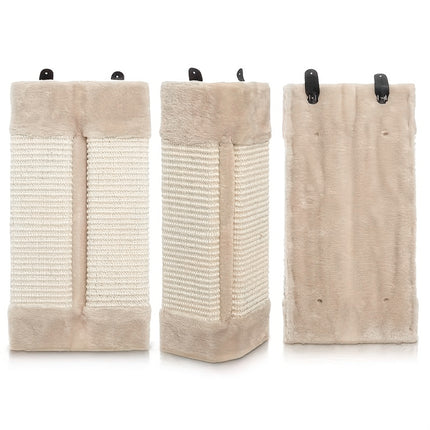 Folding Cat Scratch Board Corner Scratcher Pad Pet Scratching Toy For Indoor Cat