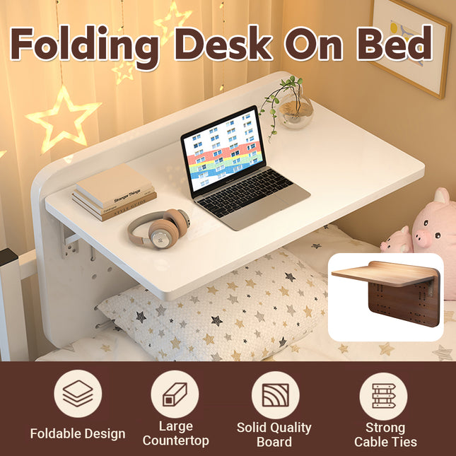 Foldable Table On Bed K-Shaped Stable Easy to Use for Laptop Eating Reading Use
