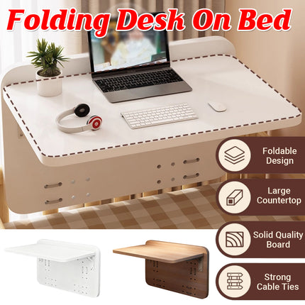 Foldable Table On Bed K-Shaped Stable Easy to Use for Laptop Eating Reading Use