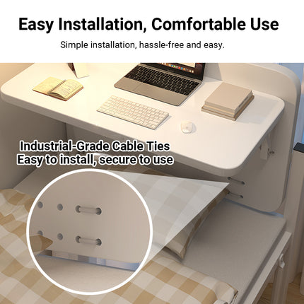 Foldable Table On Bed K-Shaped Stable Easy to Use for Laptop Eating Reading Use