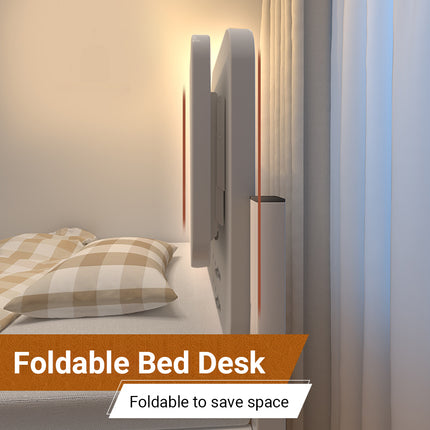 Foldable Table On Bed K-Shaped Stable Easy to Use for Laptop Eating Reading Use