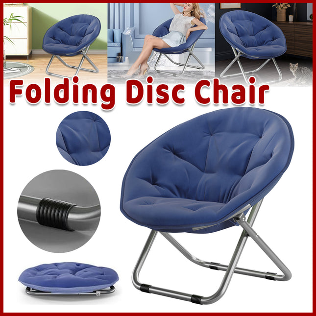 Folding Moon Disc Chair Recliner Comfortable Non Slip for Home Use Durable