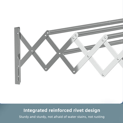 Foldable Wall Mounted Clothes Towel Hanger Space Saving Durable Sturdy Daily Use