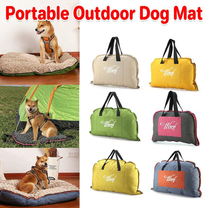 Portable Folding Pet Kennel Zippered Outdoor Dog Bed Travel Mat Waterproof