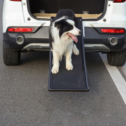 Pet Folding Stair Ladder Step Black Portable Dog Ramp Car Travel Stairs Steps