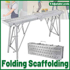 Folding Scaffolding Platform Galvanized Steel Pipe 150kg Load-Bearing Adjustable