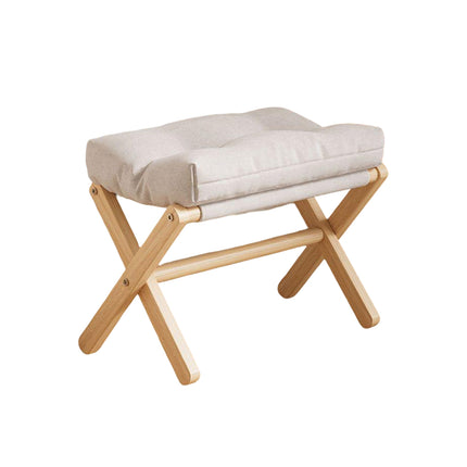 Foot Stool Solid Wood Foldable for Home Office Bedroom Portable Seat Step Stool