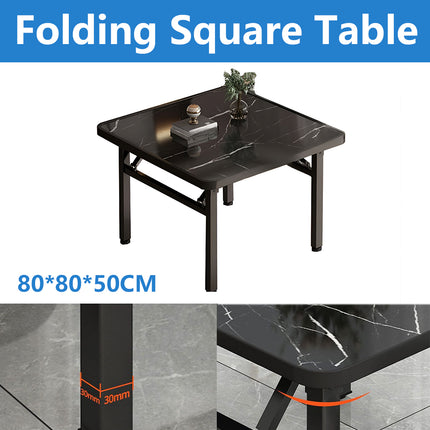 Folding Square Table Space Saving Durable for Home Office Kitchen Balcony Use