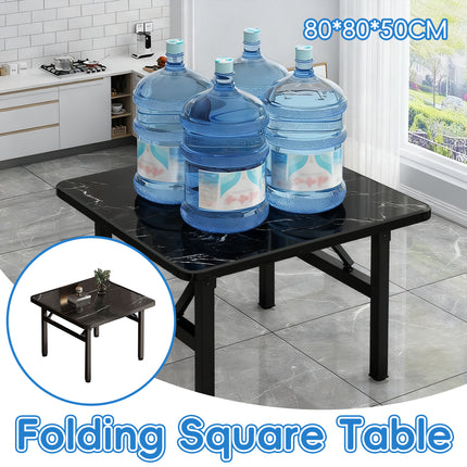 Folding Square Table Space Saving Durable for Home Office Kitchen Balcony Use