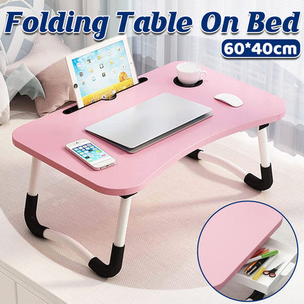 Folding Bed Desk Floor Computer Small Table Portable Adjustable Sturdy Durable
