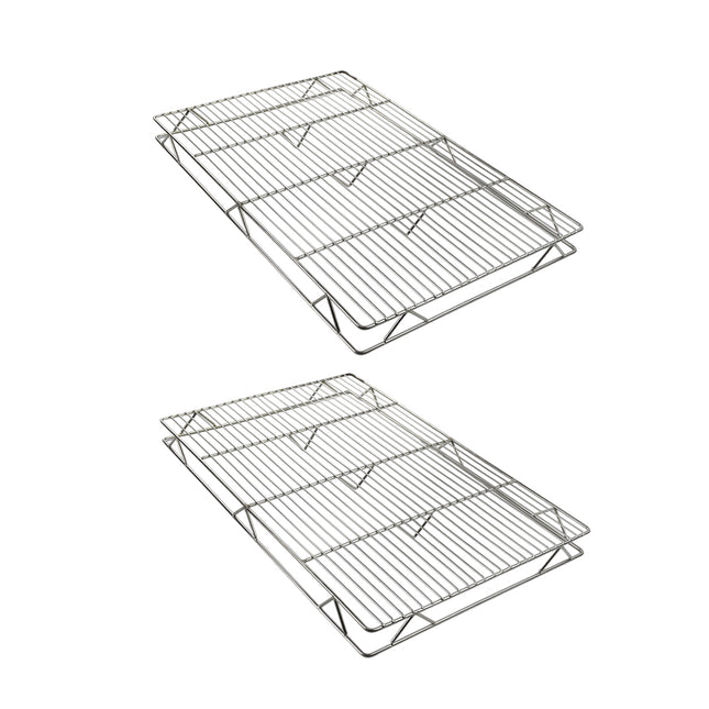 2PCS Baking Cake Cooling Rack Non-Stick Rectangle Mesh Drying Rack for Kitchen