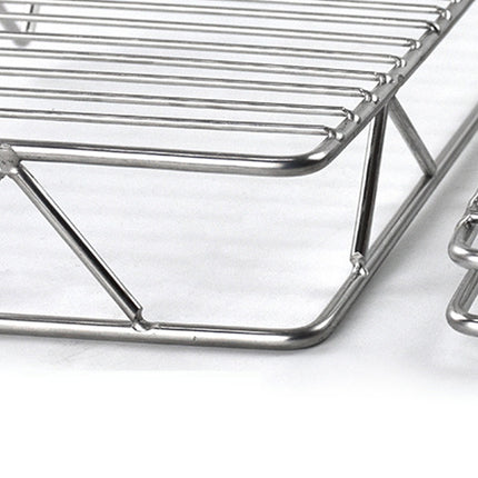 2PCS Baking Cake Cooling Rack Non-Stick Rectangle Mesh Drying Rack for Kitchen