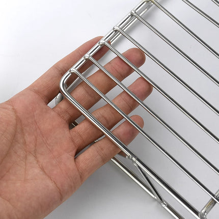 2PCS Baking Cake Cooling Rack Non-Stick Rectangle Mesh Drying Rack for Kitchen