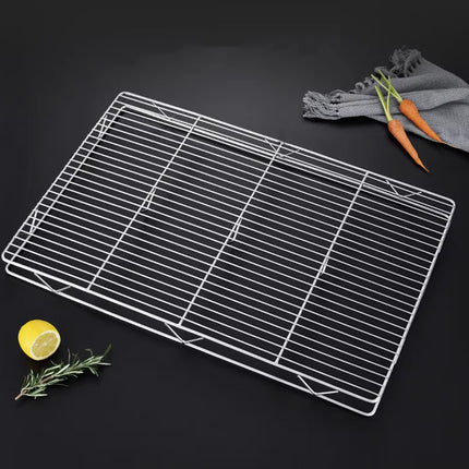 2PCS Baking Cake Cooling Rack Non-Stick Rectangle Mesh Drying Rack for Kitchen