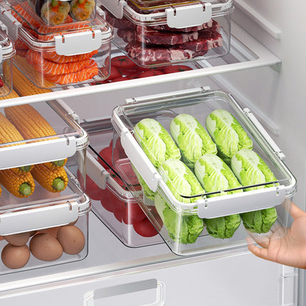12PCS Airtight Food Storage Containers with Lids 4Size Food-Grade Transparent