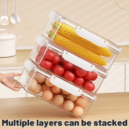 12PCS Airtight Food Storage Containers with Lids 4Size Food-Grade Transparent