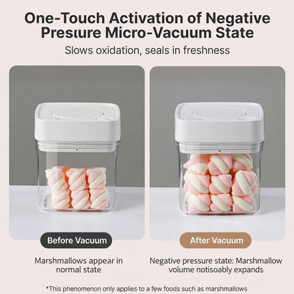 Square Sealed Food Storage Containers Set of 8 500ml Airtight Kitchen Jars