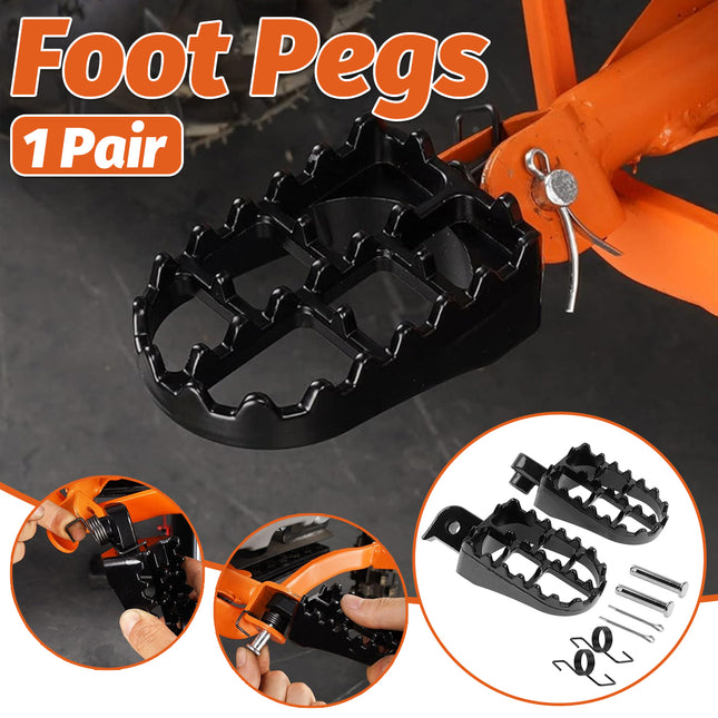 1 Pair Child Car Front Foot Pedal Wide Pegs Adjustable Black Safety Accessory Kit