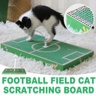 Football Field Shaped Cat Scratching Board Durable Non-Shedding for Cat Play
