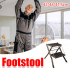 Home Multi Function Foldable Metal Step Stool Footstool Space Saving Durable