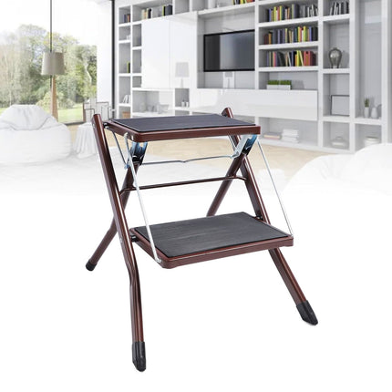 Home Multi Function Foldable Metal Step Stool Footstool Space Saving Durable
