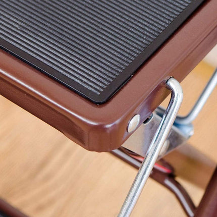 Home Multi Function Foldable Metal Step Stool Footstool Space Saving Durable