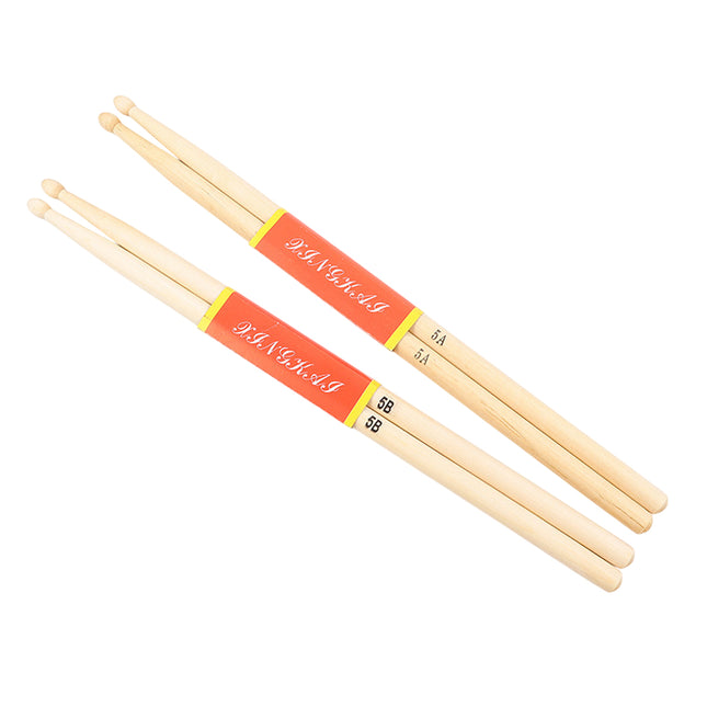 12 Pairs Wooden Drum Sticks Solid Wood Jazz Drum Mallets Professional Durable