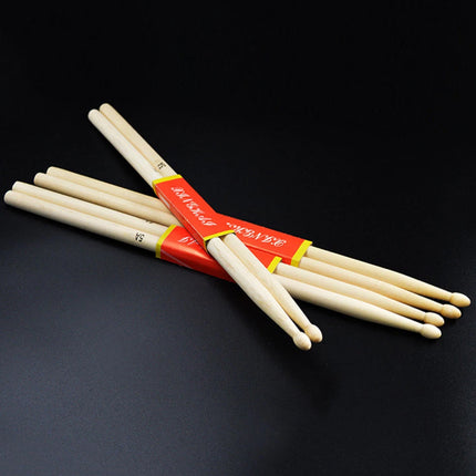 12 Pairs Wooden Drum Sticks Solid Wood Jazz Drum Mallets Professional Durable