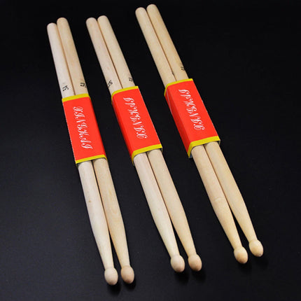 12 Pairs Wooden Drum Sticks Solid Wood Jazz Drum Mallets Professional Durable