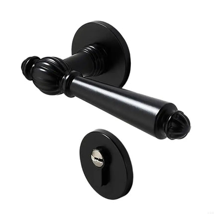 Retro Wooden Door Lock Handle Static Home Door Handle Without Lock Core 145mm