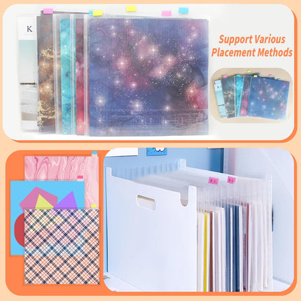 20PCS Frosted Document Storage Bag Clear File Organizer Waterproof Durable