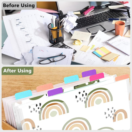 20PCS Frosted Document Storage Bag Clear File Organizer Waterproof Durable