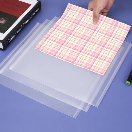 20PCS Frosted Document Storage Bag Clear File Organizer Waterproof Durable