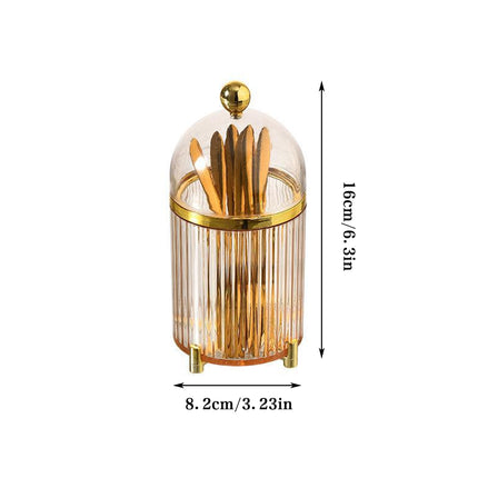 10PCS Stainless Steel Fruit Forks Gold Portable Dessert Cake Tableware Set