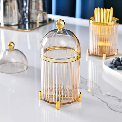 10PCS Stainless Steel Fruit Forks Gold Portable Dessert Cake Tableware Set