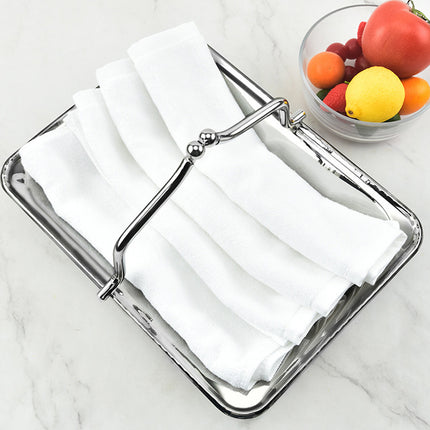Stainless Steel Wine Frame Handheld Fruit Plate Home Dining Hotel Serving Basket