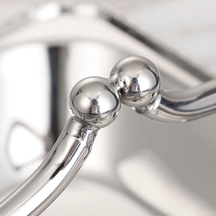 Stainless Steel Wine Frame Handheld Fruit Plate Home Dining Hotel Serving Basket