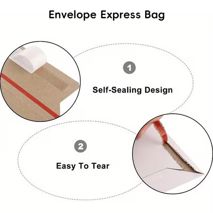 Self Seal Mailing Envelopes 250g Thickened Document Bags Easy to Open Durable