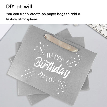 10PCS Gift Bags with Handles Wedding Party Bags High Strength Durable Paper