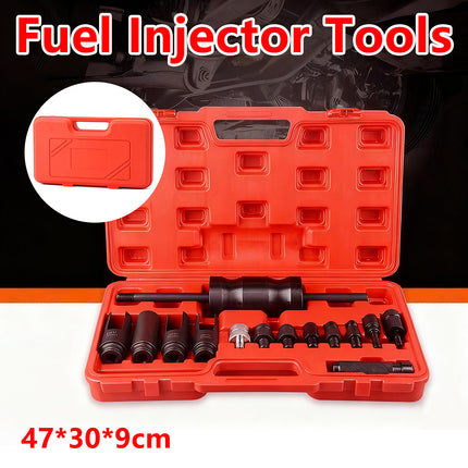 14PCS Car Fuel Injector Removal Tool Kit for Petrol Diesel Engine Maintenance