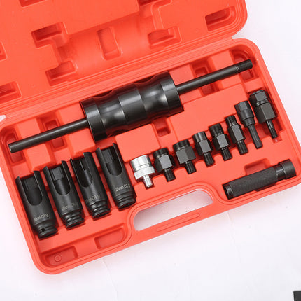 14PCS Car Fuel Injector Removal Tool Kit for Petrol Diesel Engine Maintenance