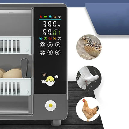 Fully Automatic Chicken Egg Incubator 24 Egg Digital Poultry Hatcher Farm Use