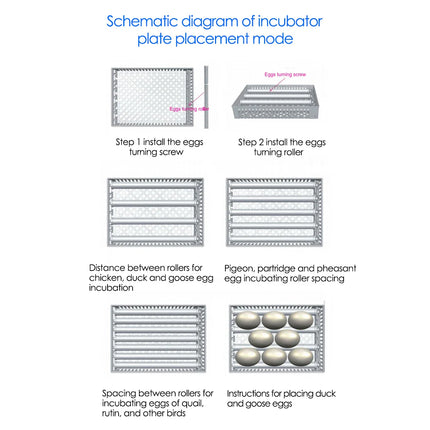 Fully Automatic Chicken Egg Incubator 24 Egg Digital Poultry Hatcher Farm Use
