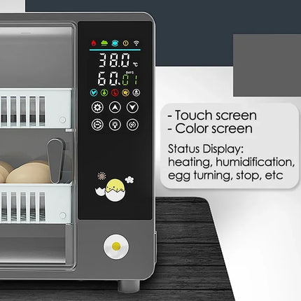Fully Automatic Chicken Egg Incubator 24 Egg Digital Poultry Hatcher Farm Use