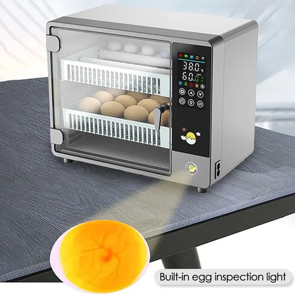 Fully Automatic Chicken Egg Incubator 24 Egg Digital Poultry Hatcher Farm Use